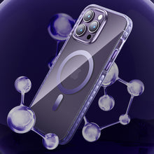 Заредете изображение във визуализатора на галерията – Kingxbar PQY Ice Crystal Series magnetic case for iPhone 14 Plus MagSafe pink and blue
