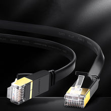 Заредете изображение във визуализатора на галерията – Ugreen Ethernet patch cord U/FTP Cat. 7 10Gb/s flat 1m black (NW106)
