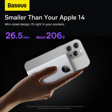 Заредете изображение във визуализатора на галерията – Baseus Adaman2 power bank with digital display 2x USB-A / 1x USB-C 10000mAh 30W - white

