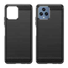 Заредете изображение във визуализатора на галерията – Carbon Case cover for T-Mobile Revvl 6 5G flexible silicone carbon cover black
