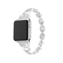 Заредете изображение във визуализатора на галерията – Bracelet loop for Apple Watch 38/40/41 design 3 silver
