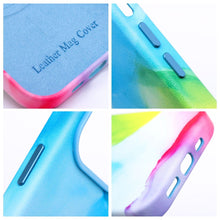 Заредете изображение във визуализатора на галерията – Leather Mag Cover for IPHONE 15 color splash
