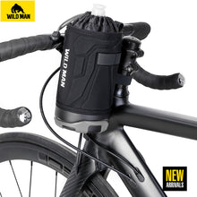 Заредете изображение във визуализатора на галерията – WILDMAN Bicycle bag R1 waterproof 1L for bottle black
