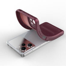 Заредете изображение във визуализатора на галерията – Magic Shield Case Cover for Xiaomi Redmi Note 12 Pro / Poco X5 Pro 5G Flexible Armor Cover Burgundy
