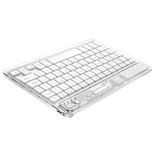 Заредете изображение във визуализатора на галерията – Hoco wireless bluetooth keyboard tranparent discovery s55 white
