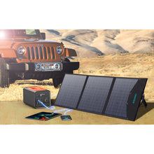Заредете изображение във визуализатора на галерията – Choetech foldable solar charger 120W 1 x USB Type C / 1 x USB Type A (SC008 NEW)
