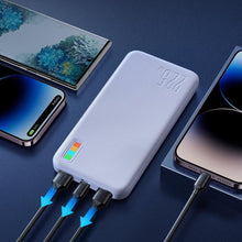 Заредете изображение във визуализатора на галерията – Joyroom power bank 10000mAh Dazzling Series 22.5W white (QP194)
