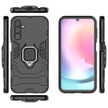 Заредете изображение във визуализатора на галерията – Ring Armor case for Samsung Galaxy A24 4G armored cover magnetic holder ring black
