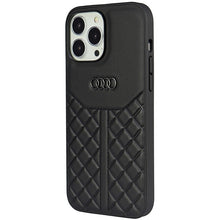 Заредете изображение във визуализатора на галерията – Original Case AUDI hardcase Genuine Leather AU-TPUPCIP13P-Q8/D1-BK for Iphone 13/ 13 Pro black
