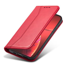 Заредете изображение във визуализатора на галерията – Magnet Fancy Case case for iPhone 14 Pro Max flip cover wallet stand red
