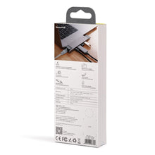 Заредете изображение във визуализатора на галерията – BASEUS HUB Type-C to 2x USB 3.0 + RJ45 + HDMI 4K + PD + MicroSD / SD + Thunderbolt 3 MacBook Pro CAHUB-L0G
