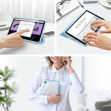 Заредете изображение във визуализатора на галерията – Dux Ducis Toby case with flip stand for Samsung Galaxy Tab A9 8.7'' - blue
