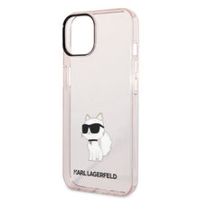 Заредете изображение във визуализатора на галерията – Karl Lagerfeld KLHCP14MHNCHTCP iPhone 14 Plus 6.7&quot; pink/pink hardcase Ikonik Choupette
