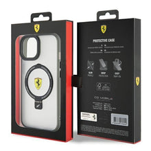 Заредете изображение във визуализатора на галерията – Ferrari Ring Stand 2023 Collection MagSafe Case for iPhone 15 Plus / 14 Plus - Transparent
