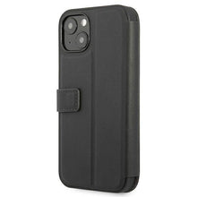 Заредете изображение във визуализатора на галерията – Etui BMW BMBKP13SPUCARTCBK iPhone 13 mini 5,4" czarny/black bookcase M Collection PU Carbon Stripe
