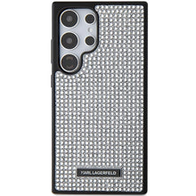 Заредете изображение във визуализатора на галерията – Karl Lagerfeld Rhinestone Metal Logo case for Samsung Galaxy S24 Ultra - silver
