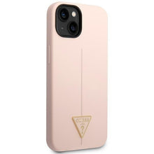 Заредете изображение във визуализатора на галерията – Guess GUHCP14MSLTGP iPhone 14 Plus 6.7" pink/pink hardcase Silicone Triangle
