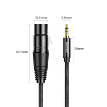 Заредете изображение във визуализатора на галерията – Ugreen audio cable 3.5mm mini jack (male) - XLR (female) 2m black (AV182)
