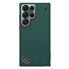 Заредете изображение във визуализатора на галерията – Nillkin Strap Case for Samsung Galaxy S23 Ultra Armored case with a wrist strap green
