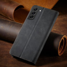 Заредете изображение във визуализатора на галерията – Magnet Fancy Case for Samsung Galaxy S23 Ultra flip cover wallet stand black
