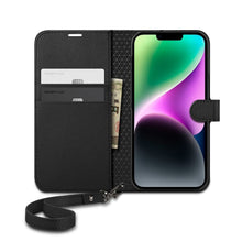 Заредете изображение във визуализатора на галерията – SPIGEN Wallet S book for IPHONE 14 black
