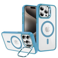 Заредете изображение във визуализатора на галерията – Tel Protect Kickstand Magsafe Case for Iphone 15 blue
