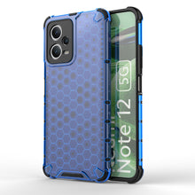 Заредете изображение във визуализатора на галерията – Honeycomb case for Xiaomi Redmi Note 12 5G / Poco X5 5G armored hybrid case blue
