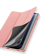 Заредете изображение във визуализатора на галерията – Dux Ducis Domo eco-leather case with stand for Samsung Tab S9 FE+ - pink
