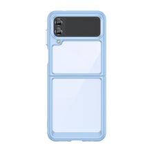 Заредете изображение във визуализатора на галерията – Outer Space Case for Samsung Galaxy Z Flip 3 cover with a flexible frame blue
