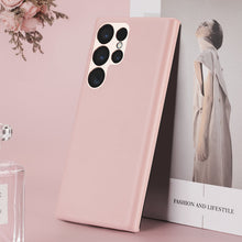 Заредете изображение във визуализатора на галерията – Dux Ducis Grit case for Samsung Galaxy S23 Ultra elegant cover made of artificial leather MagSafe pink
