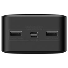 Заредете изображение във визуализатора на галерията – Baseus Bipow powerbank with display 30000mAh 15W black (Overseas Edition) + cable USB-A - Micro USB 0.25m black (PPBD050201)

