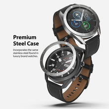 Заредете изображение във визуализатора на галерията – Ringke Bezel Styling case frame envelope ring Samsung Galaxy Watch 3 45 mm black (Stainless Steel) (GW3-45-08)
