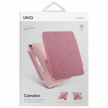 Заредете изображение във визуализатора на галерията – Uniq case Camden iPad 10 gen. (2022) pink/rouge pink Antimicrobial
