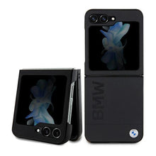 Заредете изображение във визуализатора на галерията – BMW Leather Hot Stamp case for Samsung Galaxy Z Flip 5 - black
