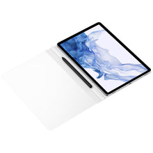 Заредете изображение във визуализатора на галерията – Note View Cover for Samsung Galaxy Tab S8 white (EF-ZX700PWEGEU)

