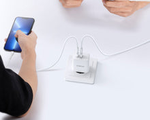 Заредете изображение във визуализатора на галерията – Dux Ducis Duzzona wall charger T4 - 2xType C - PD 35W white
