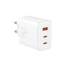Заредете изображение във визуализатора на галерията – Baseus Cube Pro 65W GaN charger 2x USB-C USB-A - white
