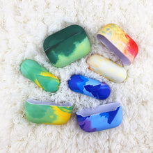 Заредете изображение във визуализатора на галерията – Watercolor AirPods Case colorful hard case for AirPods Pro blue
