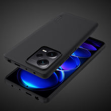Заредете изображение във визуализатора на галерията – Nillkin Super Frosted Shield Case for Xiaomi Redmi Note 12 Pro / Poco X5 Pro 5G Cover + Phone Stand Black
