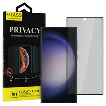 Заредете изображение във визуализатора на галерията – Tempered Glass Privacy Glass for SAMSUNG GALAXY S23 ULTRA BLACK
