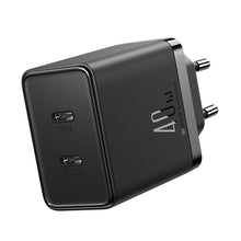 Заредете изображение във визуализатора на галерията – Joyroom JR-TCF09 fast charger 2x USB-C 40W - black
