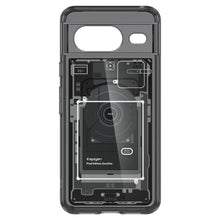 Заредете изображение във визуализатора на галерията – Spigen Ultra Hybrid case for Google Pixel 8 - dark gray (Zero One pattern)
