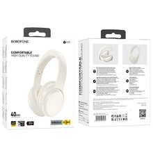 Заредете изображение във визуализатора на галерията – Borofone Headphones BO25 Rhyme bluetooth white
