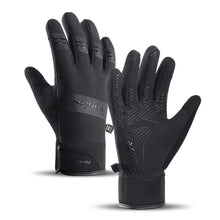 Заредете изображение във визуализатора на галерията – Insulated sports phone gloves (size M) - black
