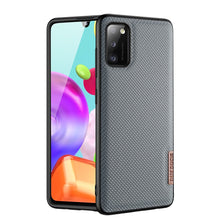 Заредете изображение във визуализатора на галерията – Dux Ducis Fino case covered with nylon material for Samsung Galaxy A41 gray
