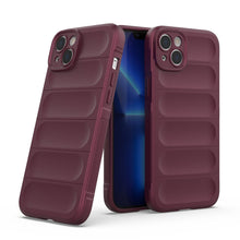 Заредете изображение във визуализатора на галерията – Magic Shield Case case for iPhone 14 Plus elastic armored case in burgundy
