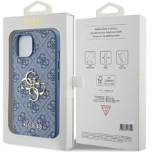 Заредете изображение във визуализатора на галерията – Original Case GUESS hardcase 4G Big Metal Logo GUHCP15S4GMGBL for Iphone 13-14/15 blue
