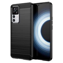 Заредете изображение във визуализатора на галерията – Carbon Case case for Xiaomi 12T Pro / Xiaomi 12T flexible silicone carbon cover black
