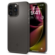 Заредете изображение във визуализатора на галерията – Spigen Thin Fit case for iPhone 15 Pro - gray
