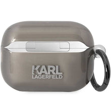 Заредете изображение във визуализатора на галерията – Karl Lagerfeld KKLAP2HNIKTCK Airpods Pro 2 cover black/black Ikonik Karl Lagerfeld
